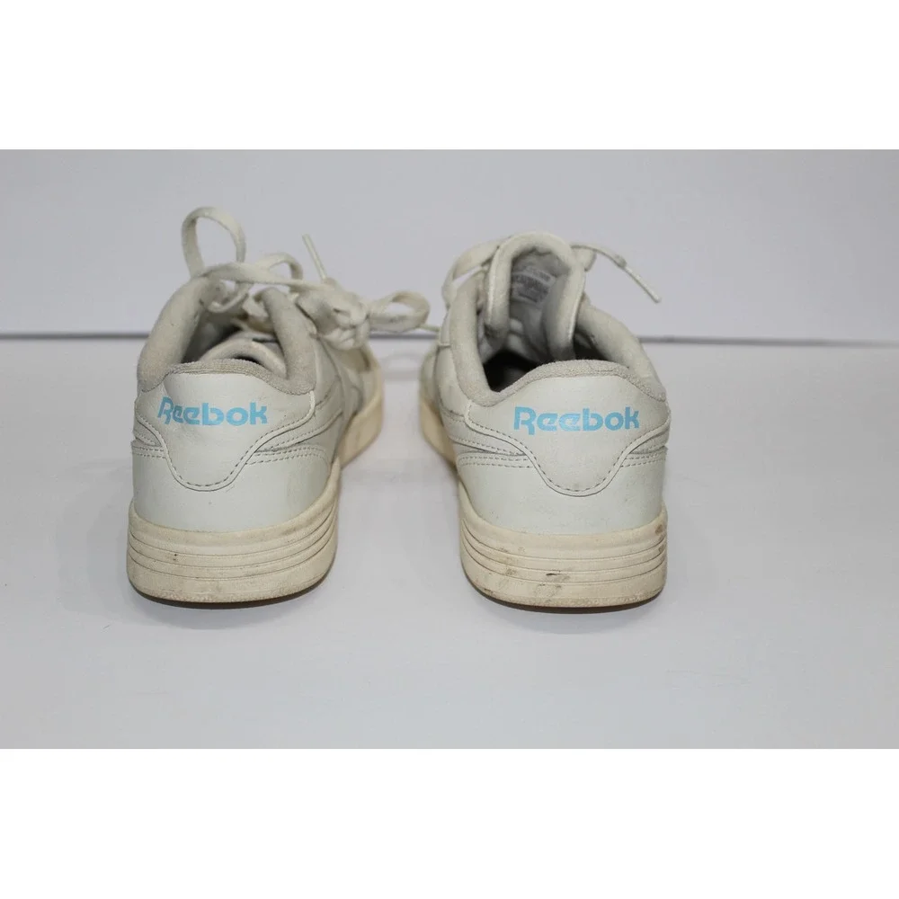 Reebok Classic Club C Women 8 Leather Low Top Sneakers Cream Blue FZ3878